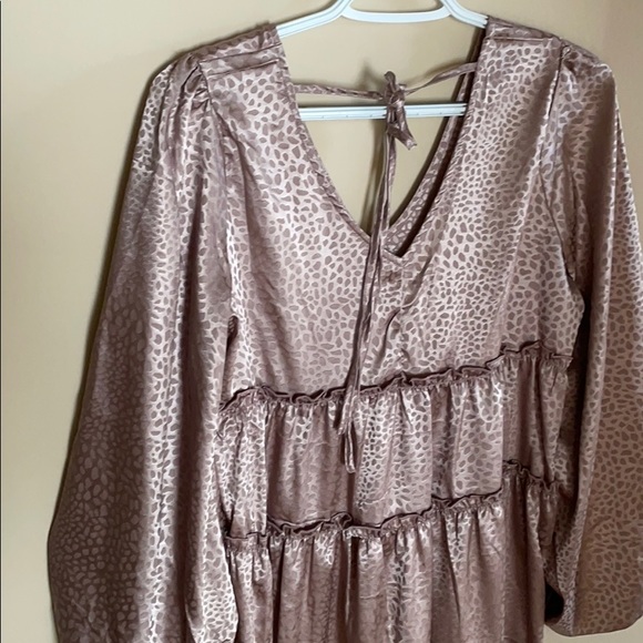 Pink Cheetah Babydoll Dress - Picture 4 of 5